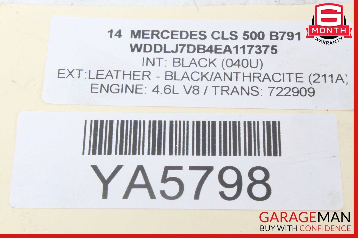 10-16 Mercedes W218 CLS500 E350 C300 Front Active Lane Assist Front Camera OEM