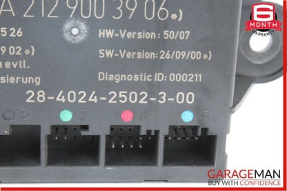 08-14 Mercedes W204 C250 C300 Rear Left Driver Side Door Control Module OEM