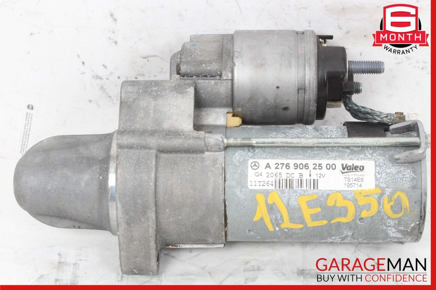 12-16 Mercedes W212 E350 SLK350 GLE350 3.5L V6 Valeo Engine Starter Motor Unit