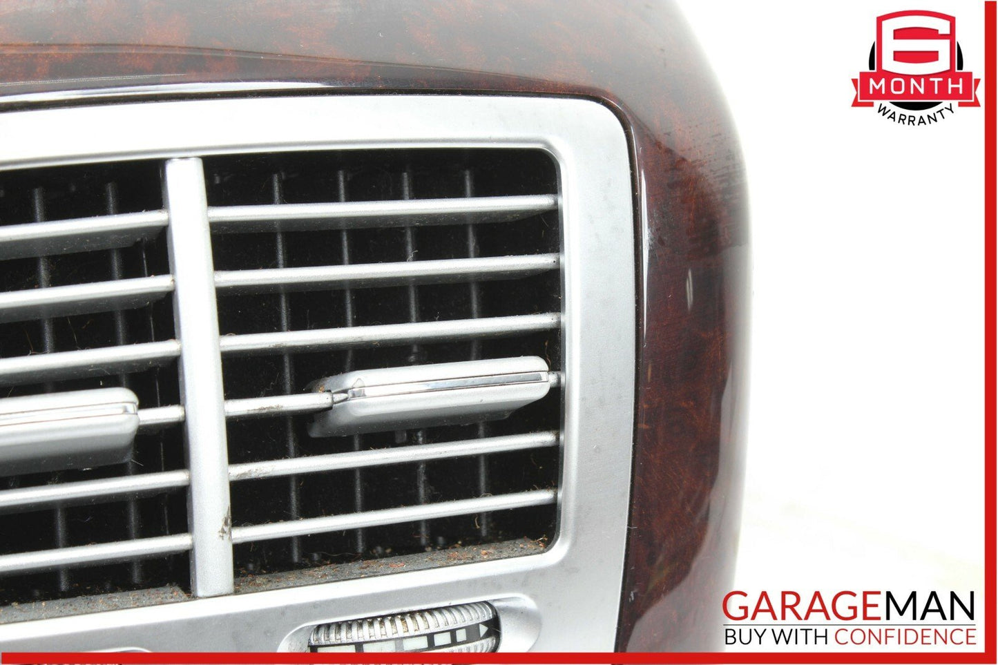 07-13 Mercedes W221 S550 S450 Rear Center Console A/C Air Vent Trim Bezel Wood