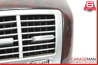 07-13 Mercedes W221 S550 S450 Rear Center Console A/C Air Vent Trim Bezel Wood