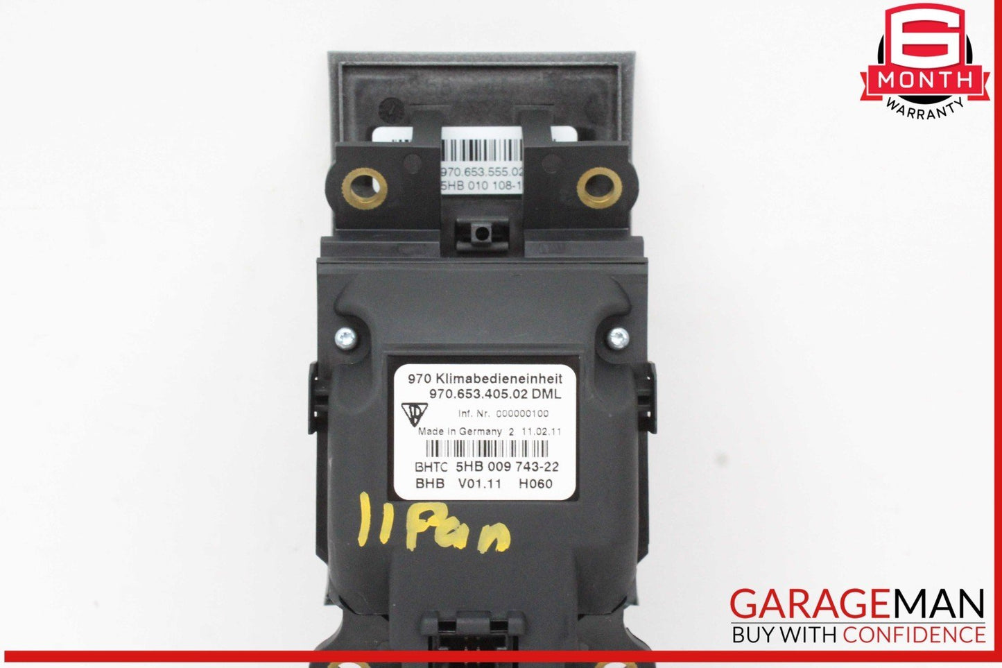 10-13 Porsche Panamera 970 Rear Seat Heater Door Switch Lock 97065340502 OEM