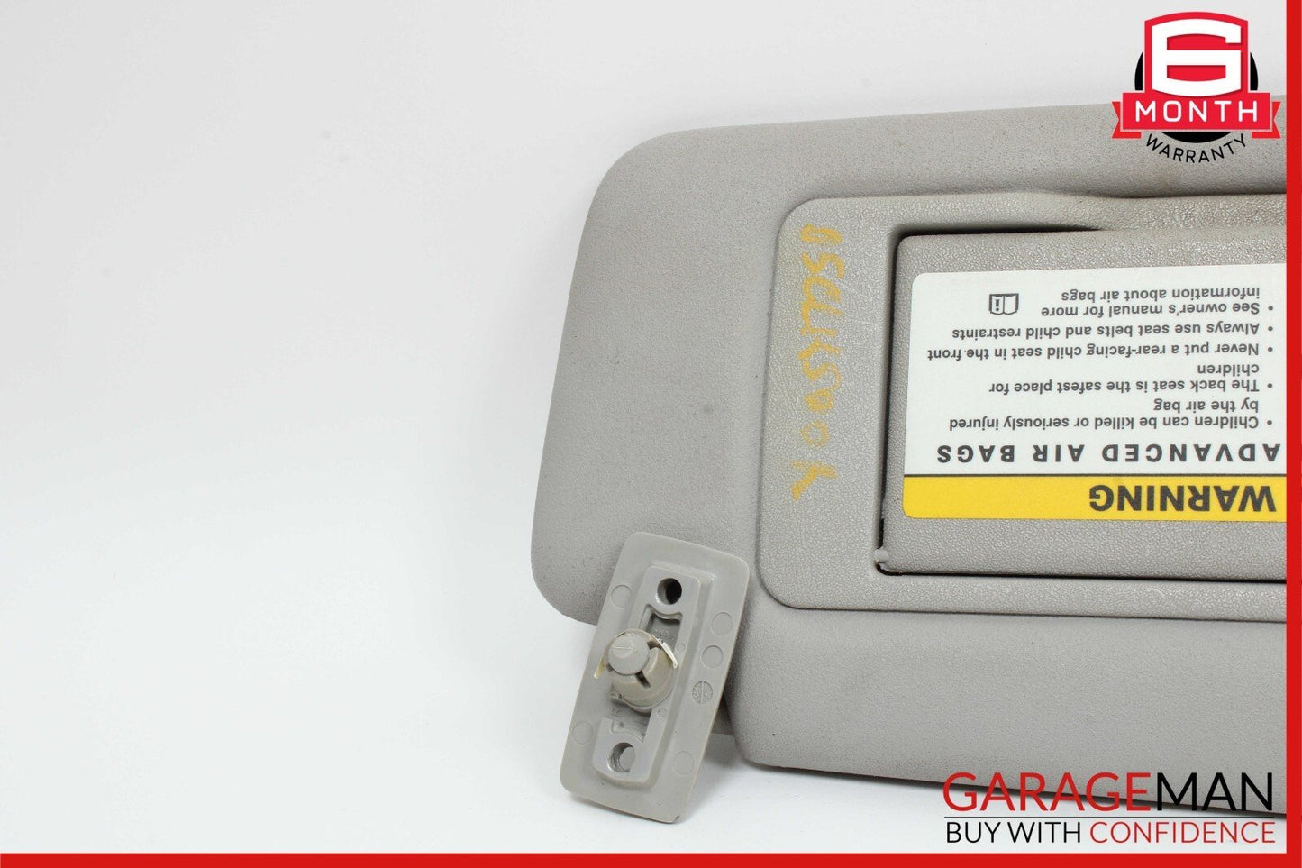 01-07 Mercedes W209 CLK500 Front Right Sun Visor Sunvisor Gray 2038177320 OEM