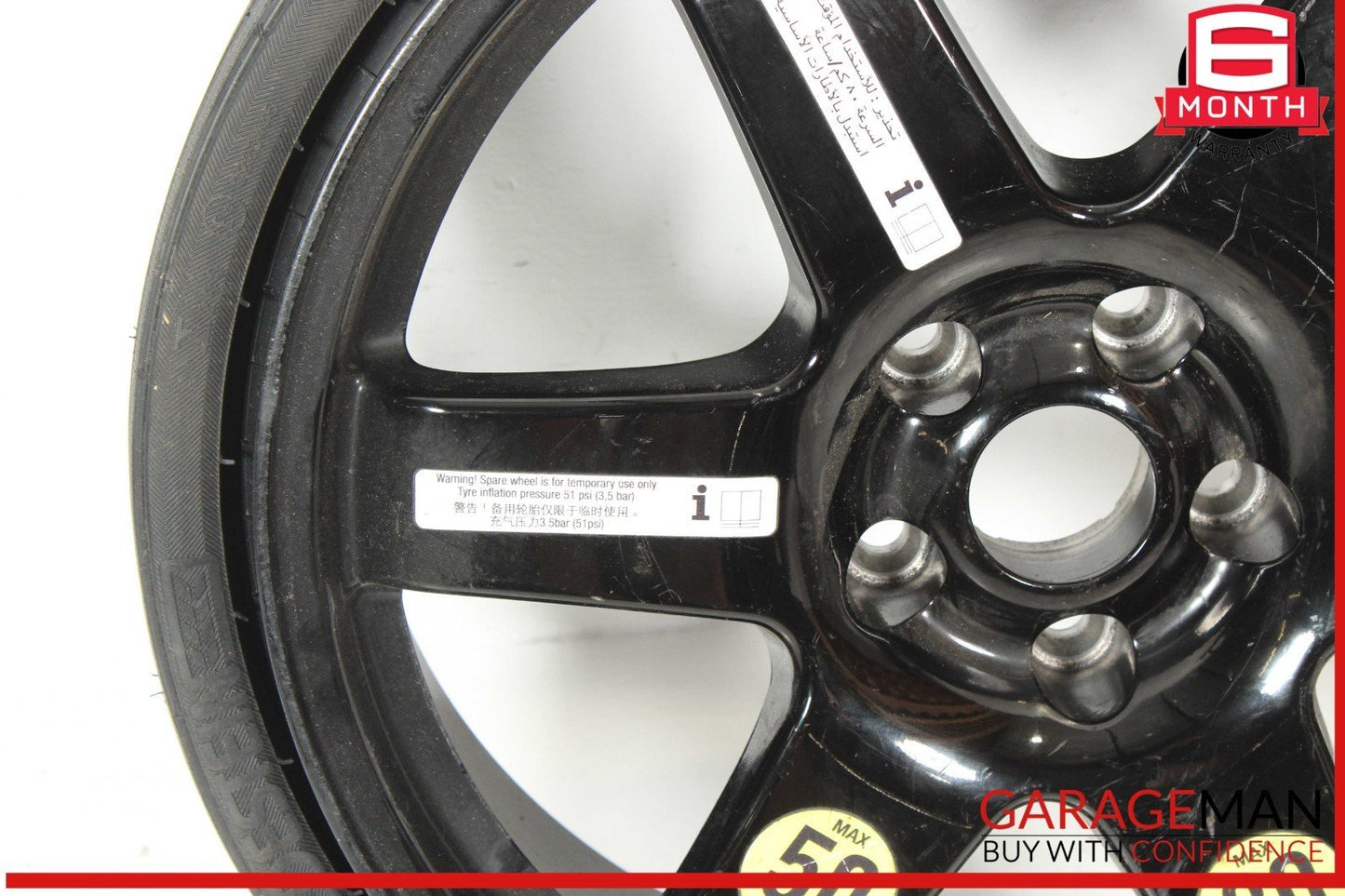 14-24 Maserati Ghibli M157 Emergency Spare Tire Wheel Donut Rim 18 18" OEM