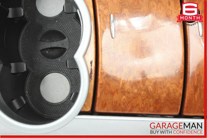 06-09 Mercedes W251 R350 Center Console Cup Holder Ashtray Cover Assembly Wood
