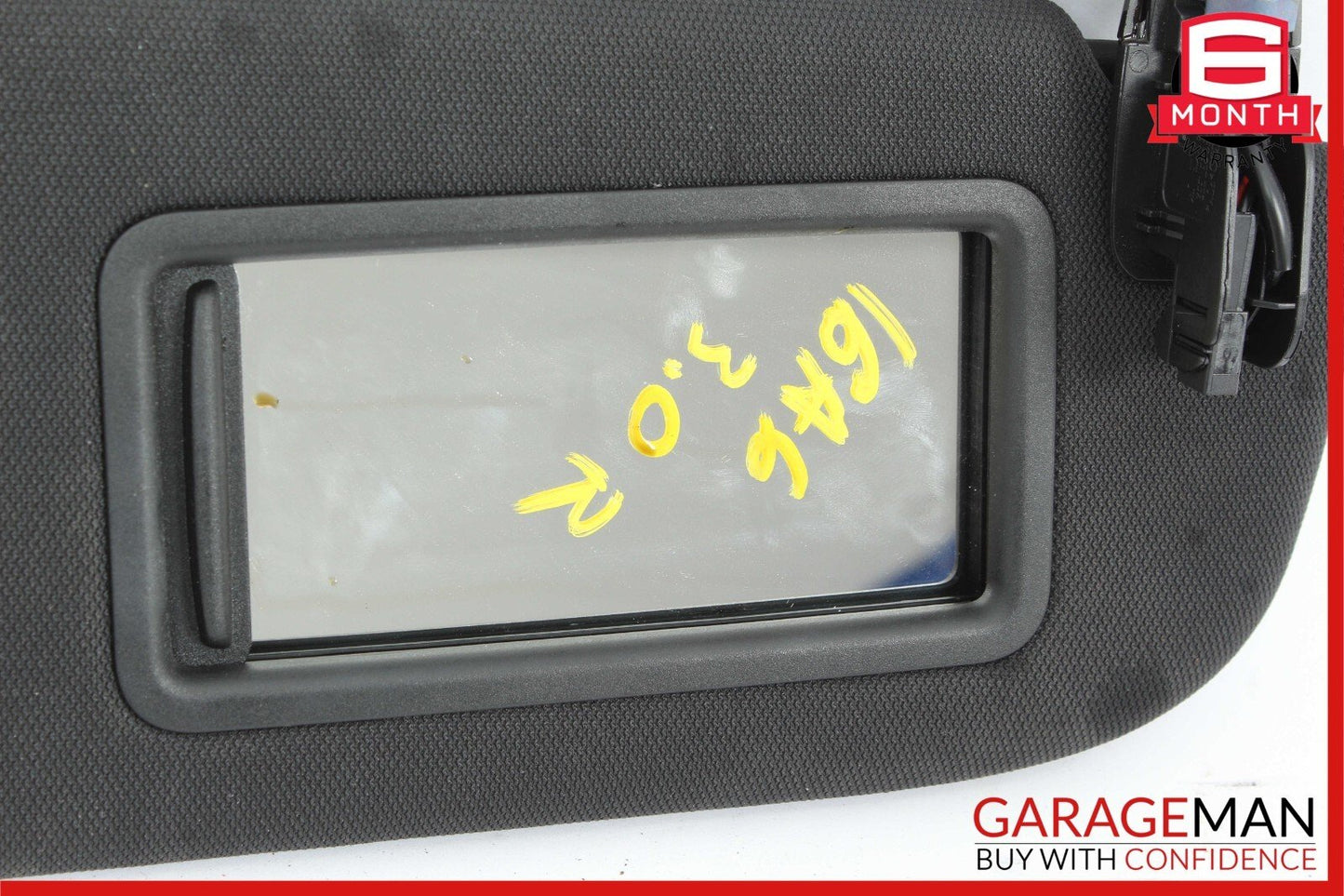 12-16 Audi A6 A7 Front Right Passenger Side Sunvisor Sun Visor Shade Cover Black