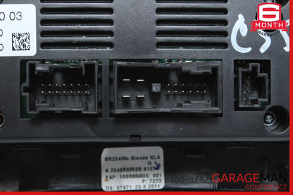 12-14 Mercedes C250 C350 AC A/C Climate Temperature Heater Switch Control Panel