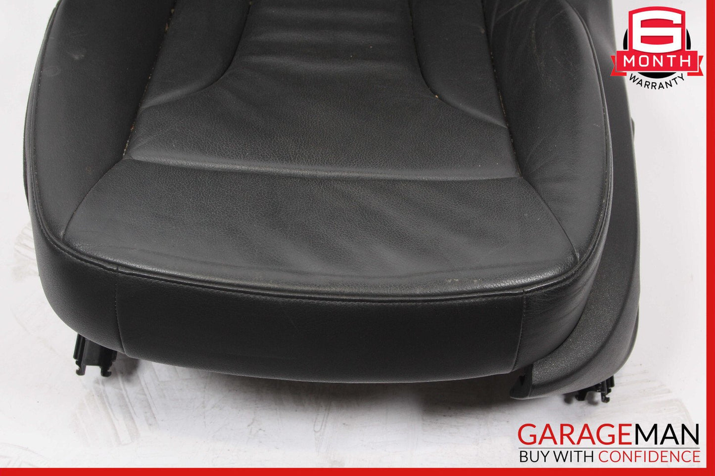 09-17 Audi Q5 Front Left Complete Seat Cushion Assembly Black OEM