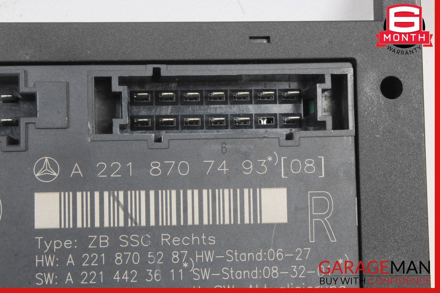 07-13 Mercedes W221 S400 Front Right Under Seat Control Module 2218707493 OEM