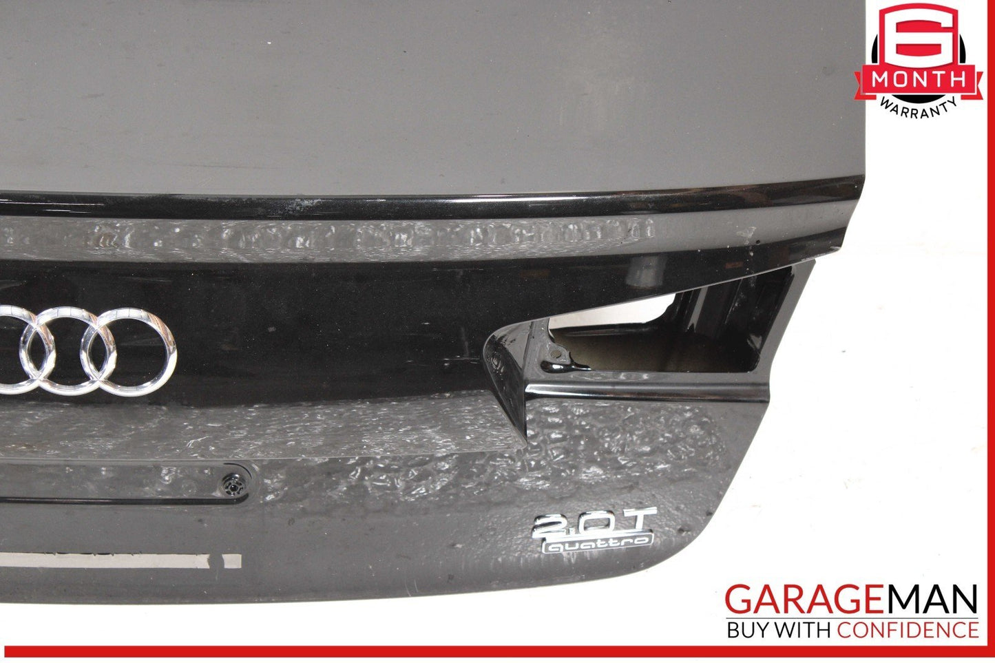 12-18 Audi A6 S6 Trunk Lid Panel Assembly Black OEM