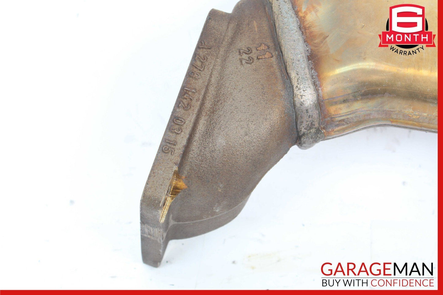 12-18 Mercedes W212 E550 CLS550 4.6L Left Exhaust Pipe Adapter 2781400908 OEM