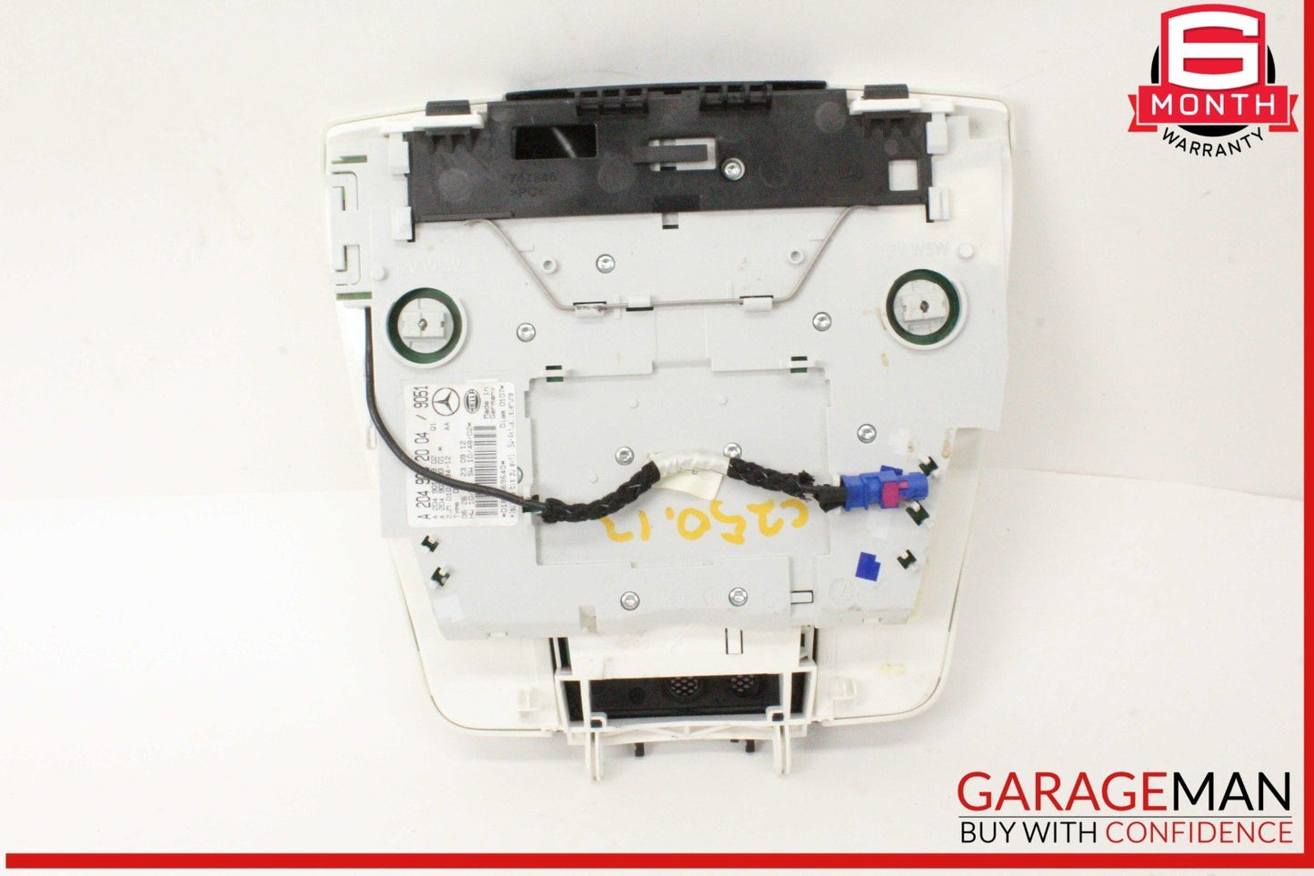 08-14 Mercedes W204 C250 CGI Overhead Dome Light Lamp 2049002004 OEM
