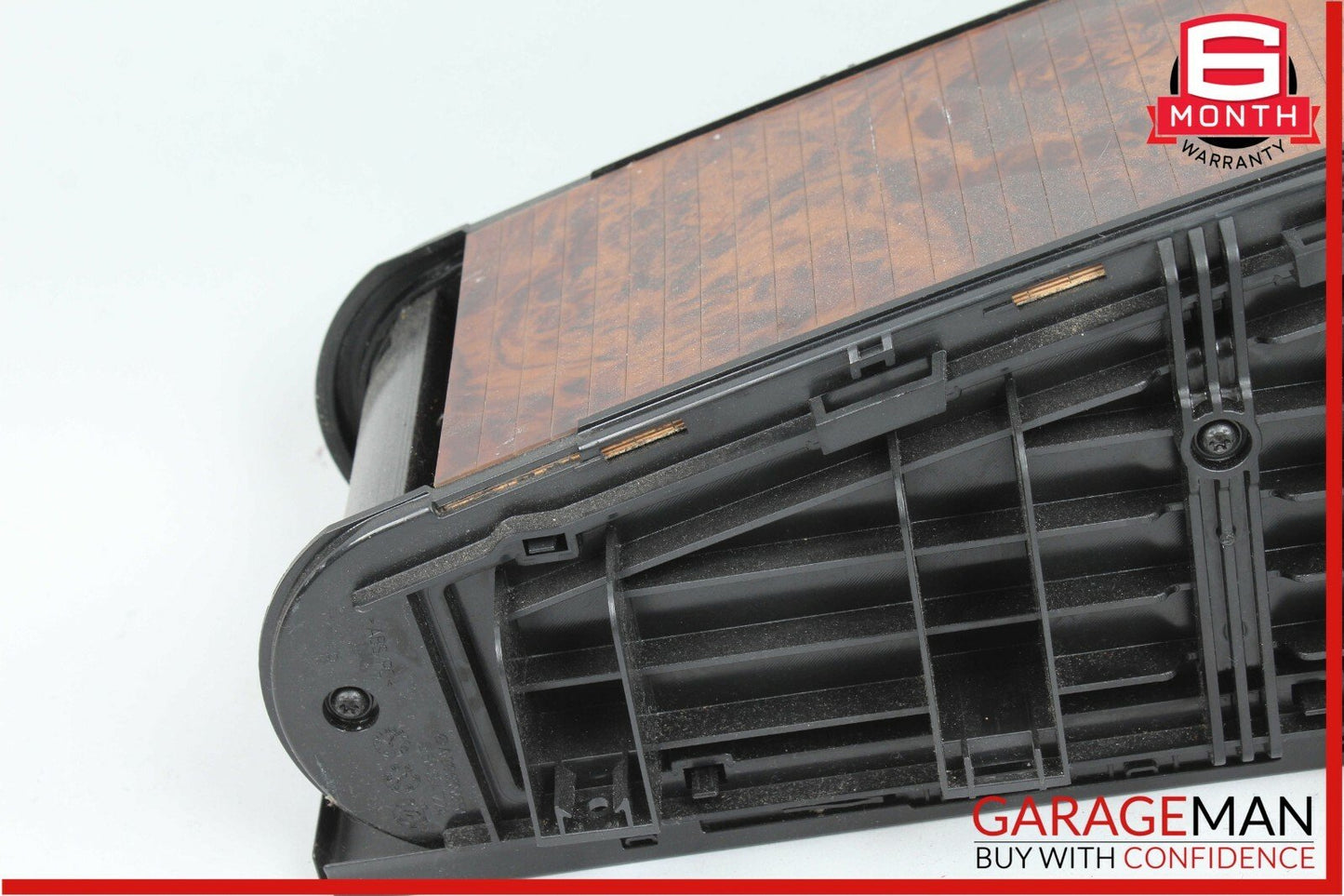 06-11 Mercedes W219 CLS500 Rear Center Console Armrest Arm Rest Storage Wood OEM