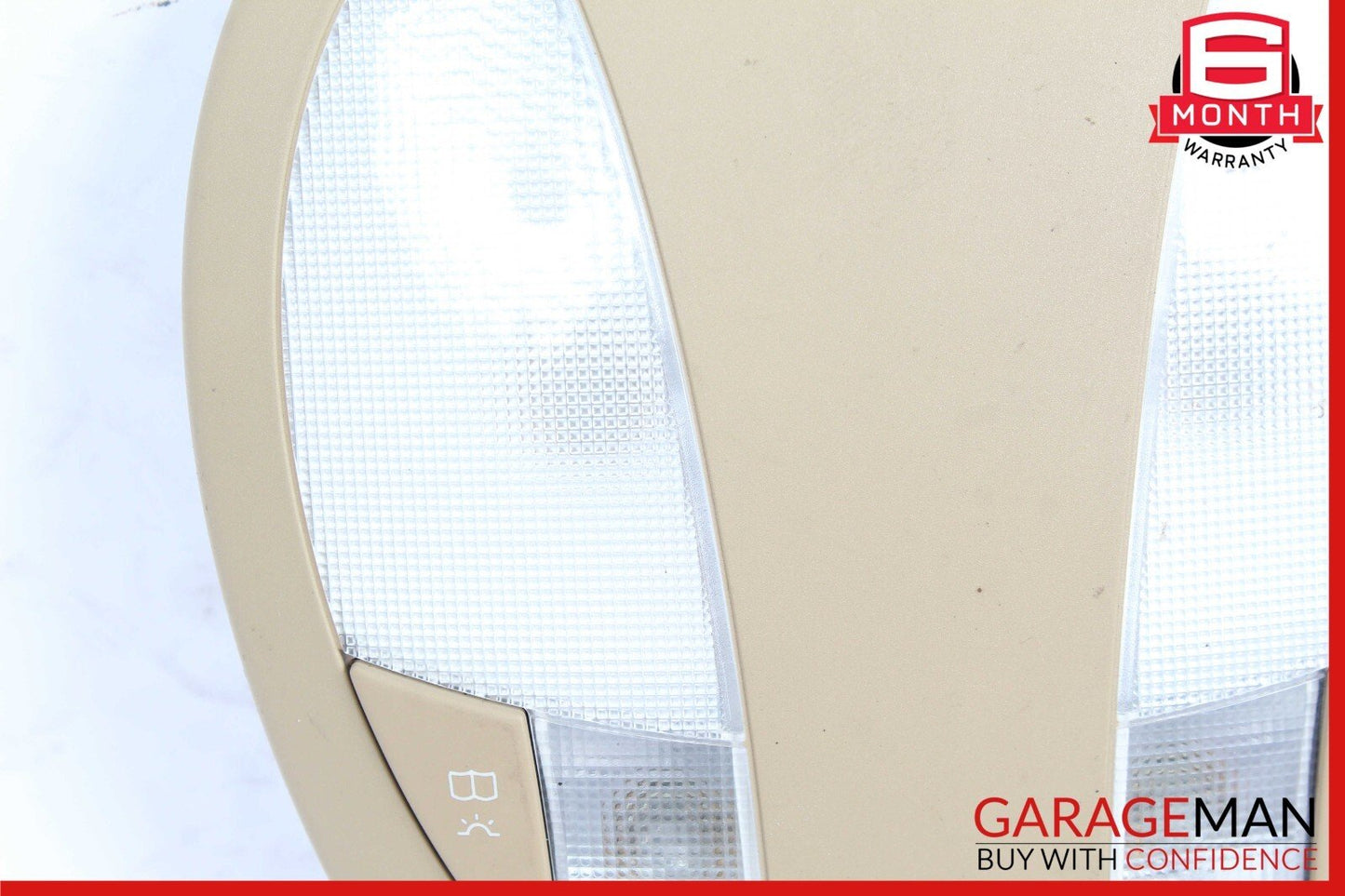 07-09 Mercedes W211 E550 E350 E63 AMG Rear Overhead Dome Light Reading Map Brown