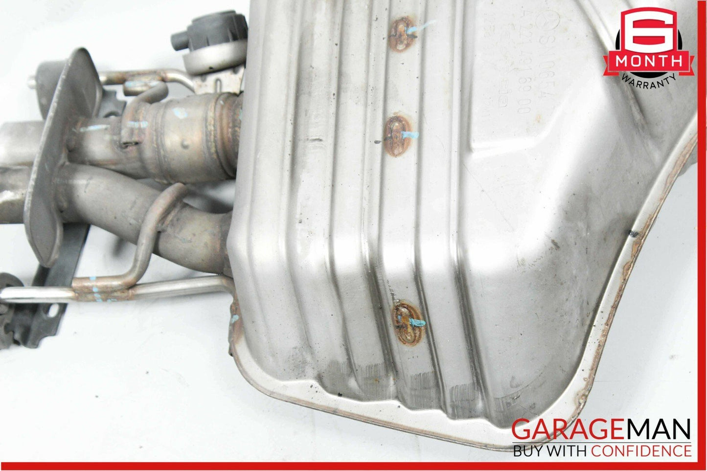 12-13 Mercedes W221 S550 4.7 Rear Left Driver Side Exhaust Muffler Tips OEM