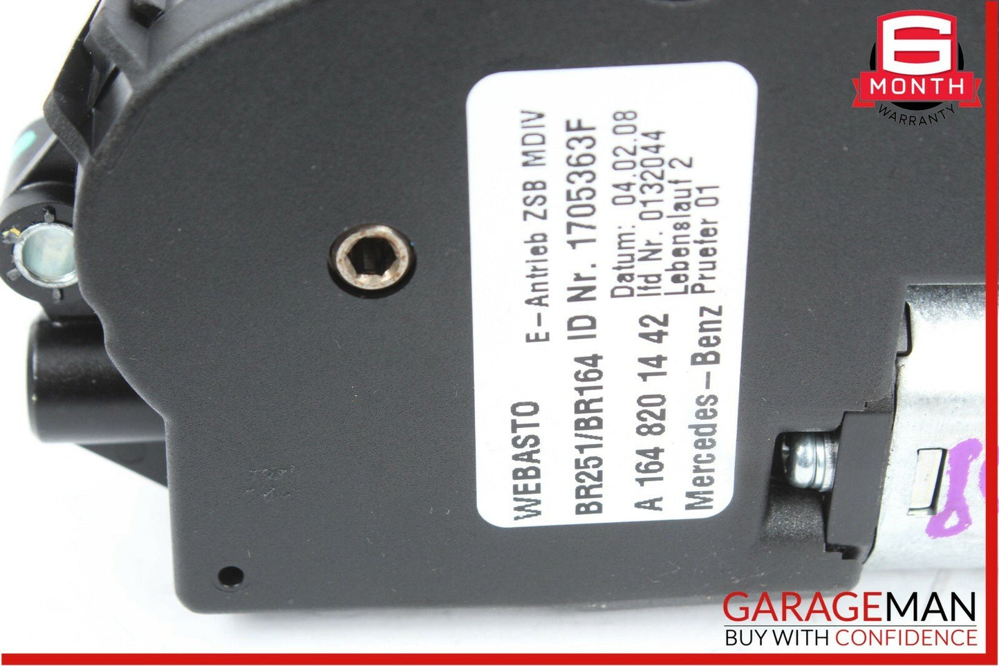 06-12 Mercedes ML350 GL450 R350 Pano Panoramic Sunroof Sun Roof Slide Motor OEM