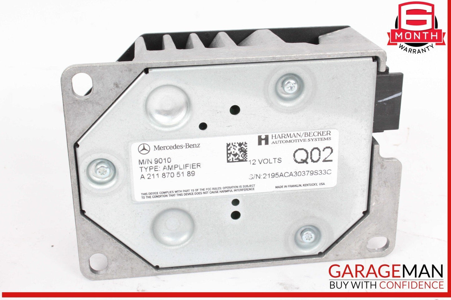 08-18 Mercedes X164 GL450 4MATIC Subwoofer Amp Amplifier Harman Becker OEM