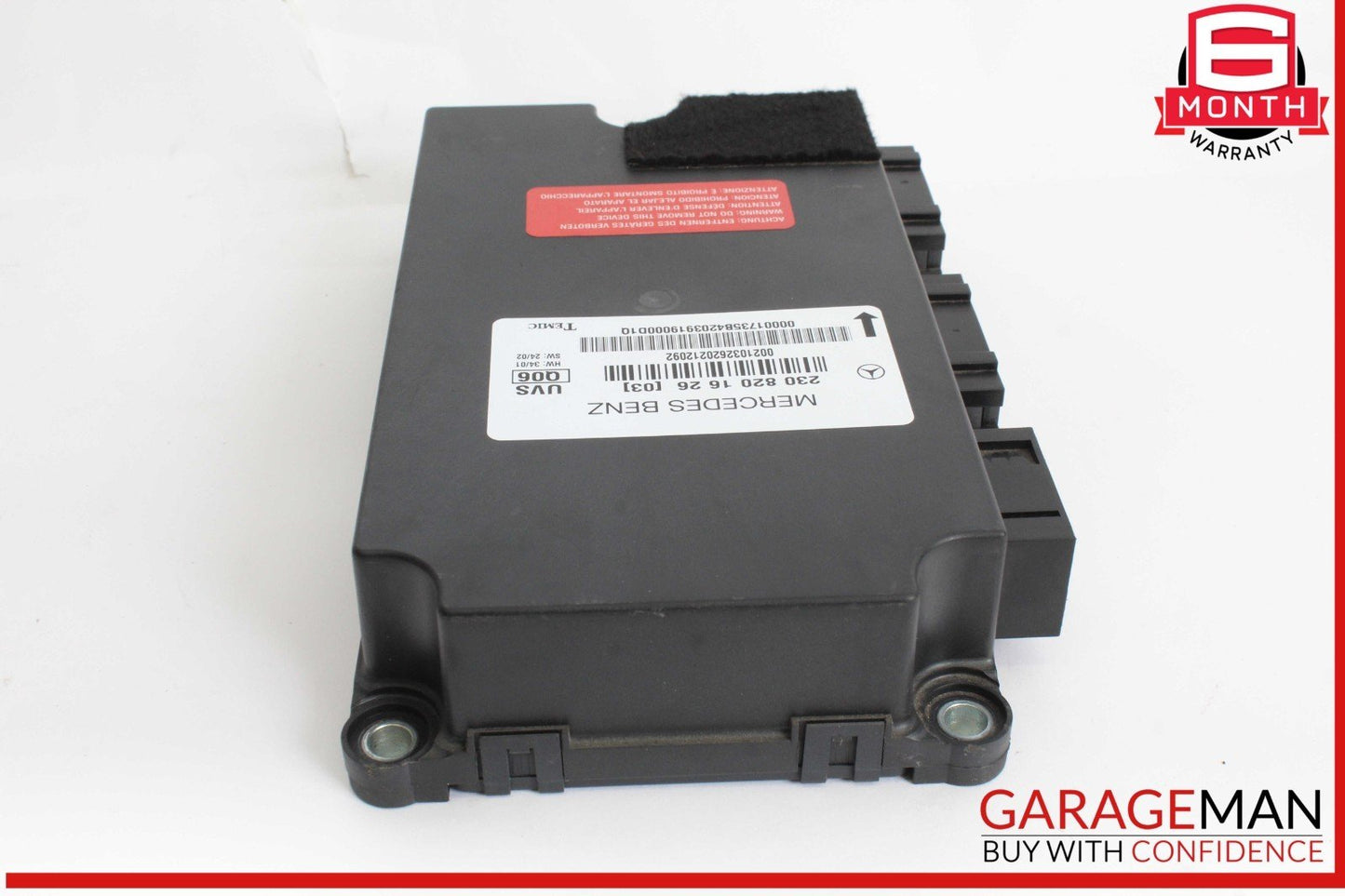03-08 Mercedes R230 SL500 SL65 AMG Roof Convertible Top Module Control Unit OEM