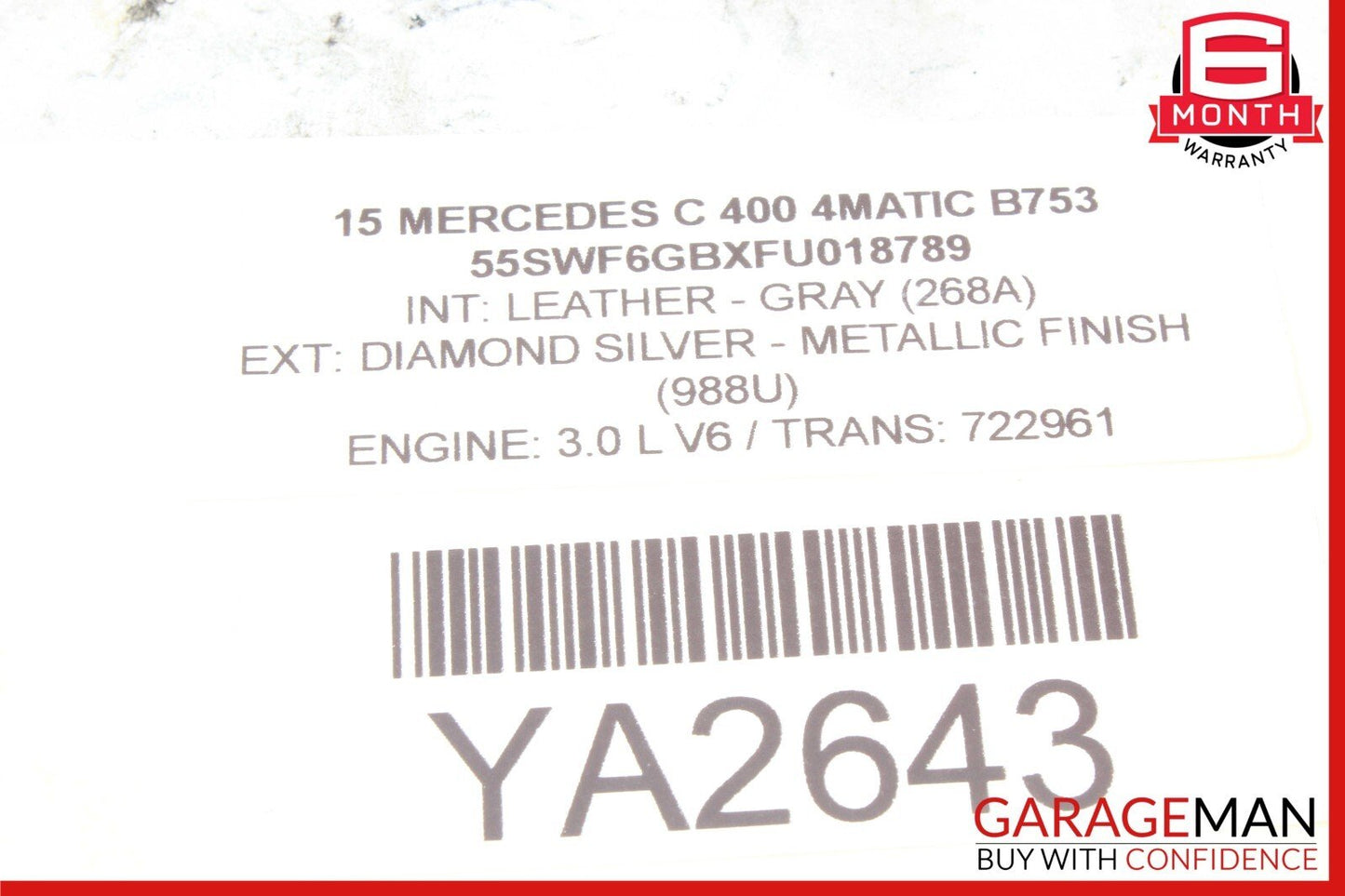 15-19 Mercedes W205 C400 C350e TCU TCM Transmission Control Module Unit OEM