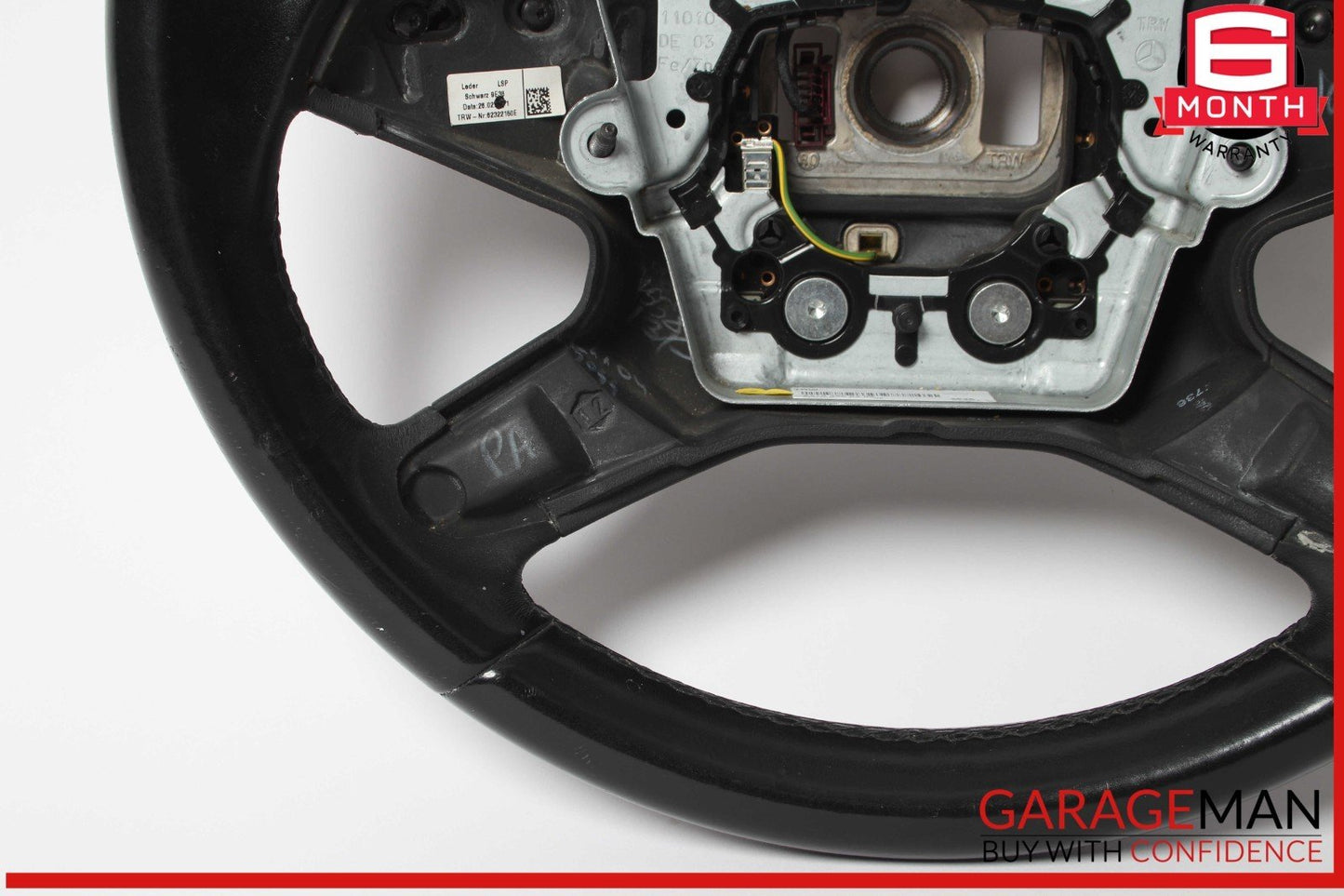 10-13 Mercedes W212 E350 Steering Wheel w/ Paddle Shifters Black 2124600403 OEM