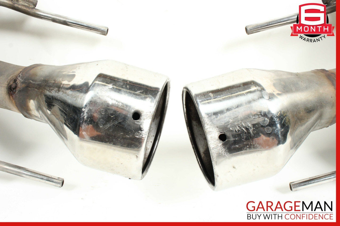 07-09 Mercedes W221 S550 Base Rear Right & Left Exhaust Muffler Mufflers Set OEM