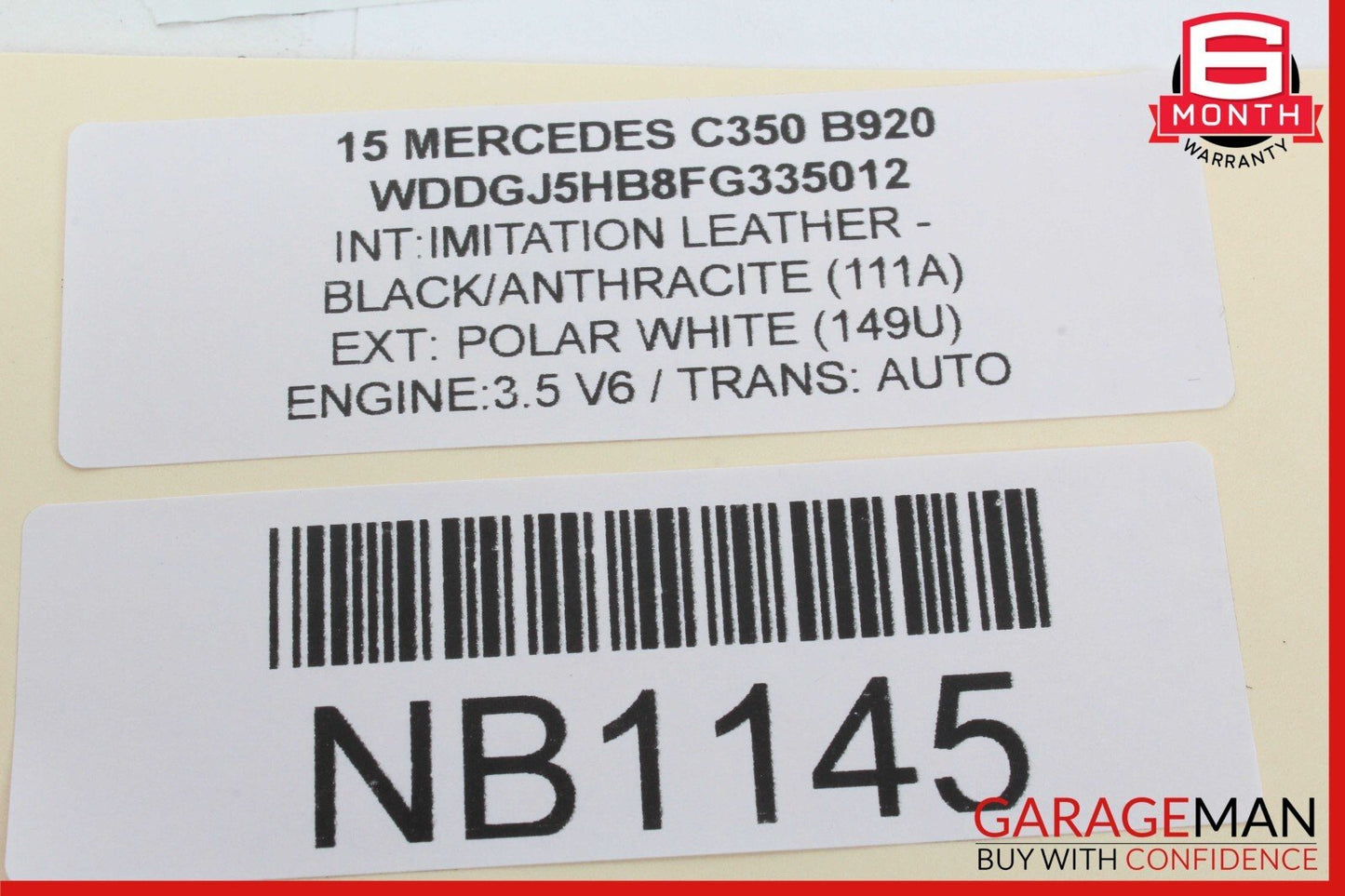12-15 Mercedes W204 C350 C300 Dash AC A/C Air Vent Grill Right Side Black OEM
