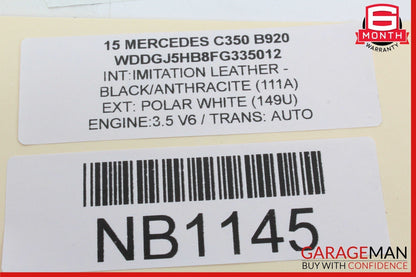 12-15 Mercedes W204 C350 C300 Dash AC A/C Air Vent Grill Right Side Black OEM
