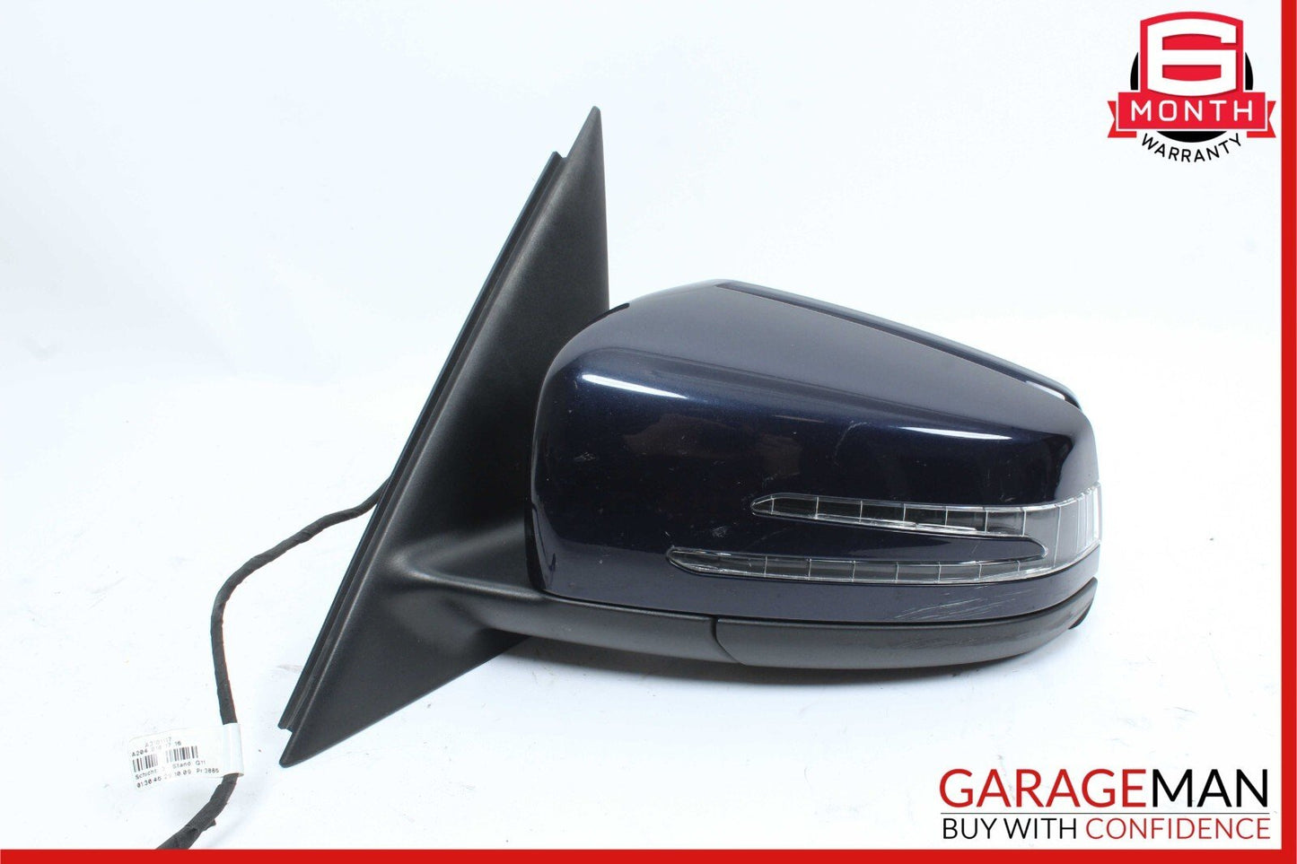 10-12 Mercedes X204 GLK350 Front Left Side Mirror Rear View Door Blue OEM