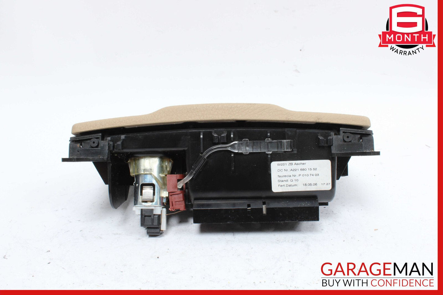 07-09 Mercedes W221 S550 S450 Ash Tray Ashtray Lighter Trim 2216801552 OEM