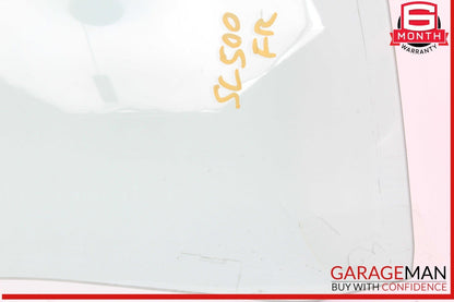 03-12 Mercedes R230 SL500 SL550 Front Right Passenger Side Door Window Glass OEM