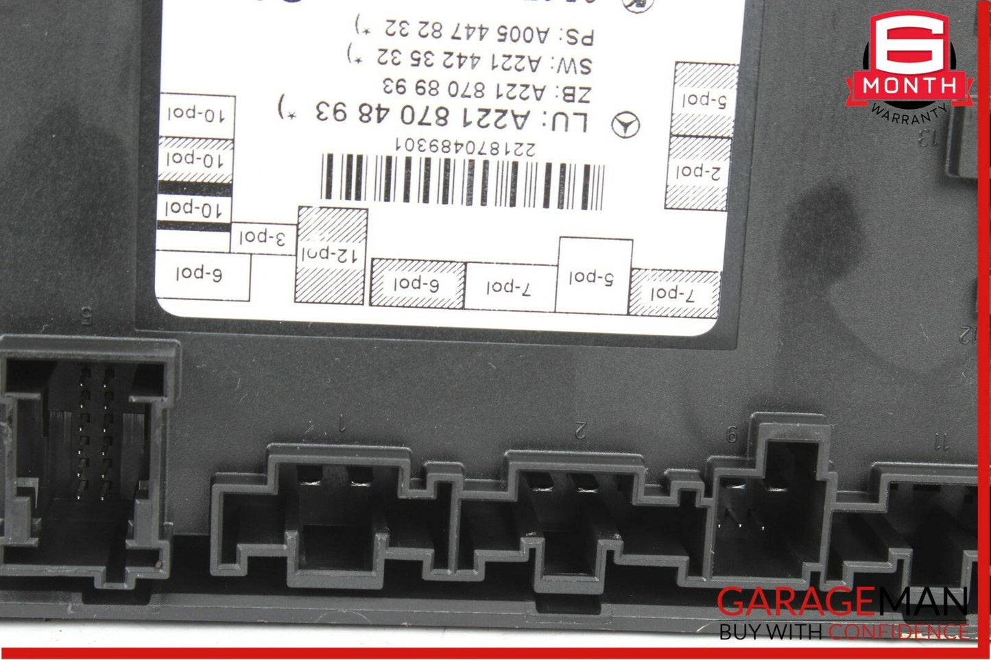 07-13 Mercedes W221 S550 S63 AMG Rear Right / Left Side Door Control Module Unit