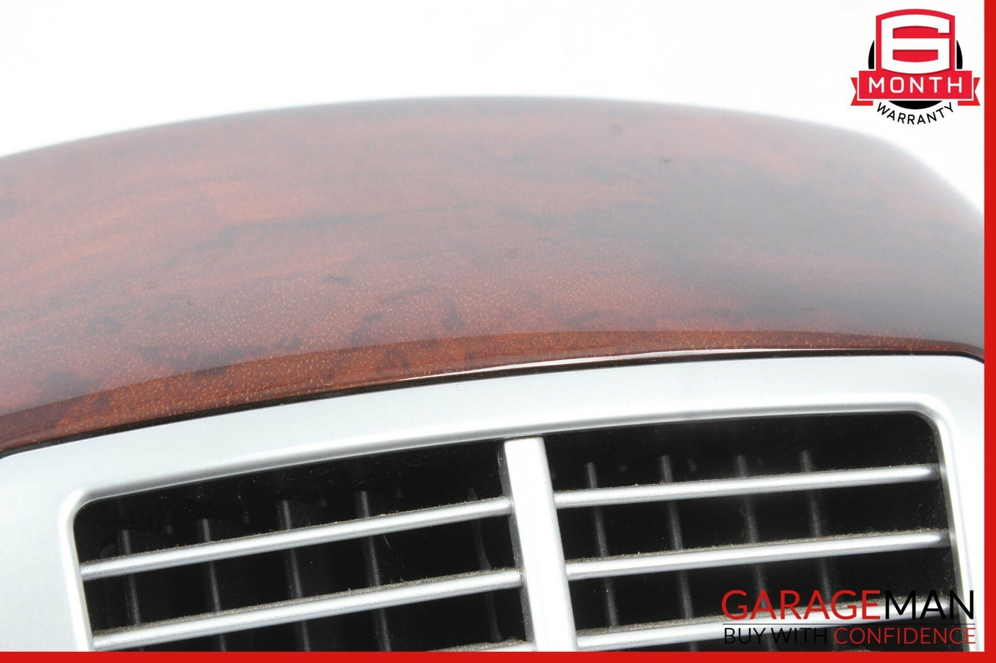07-13 Mercedes S500 S550 Rear Center Console AC A/C Air Vent Trim Assembly Wood