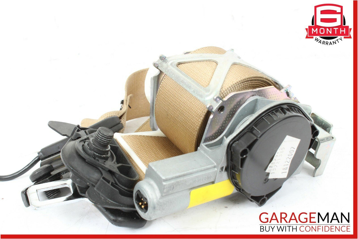 08-14 Mercedes W204 C300 Front Right Side Seatbelt Seat Belt Retractor Brown