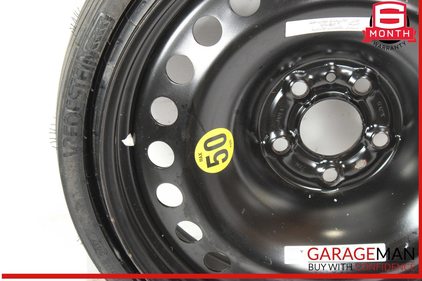18-20 Maserati Ghibli Levante Emergency Spare Tire Wheel Rim 175/55-18 95P OEM