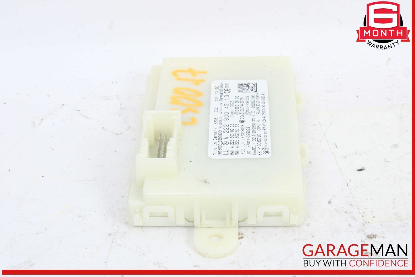 14-19 Mercedes W205 C300 4MATIC GLC350 Keyless Go Entry Control Module Unit OEM