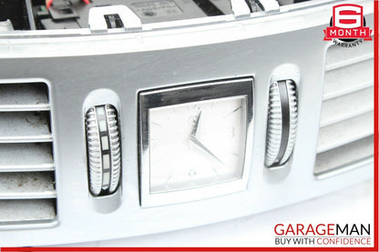 07-13 Mercedes W221 S350 S550 Dashboard Center Dash A/C Air Vent Trim Clock OEM