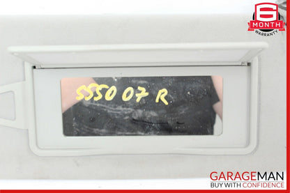 07-13 Mercedes W221 S550 Front Right Passenger Sun Visor Shade Sunvisor Gray OEM