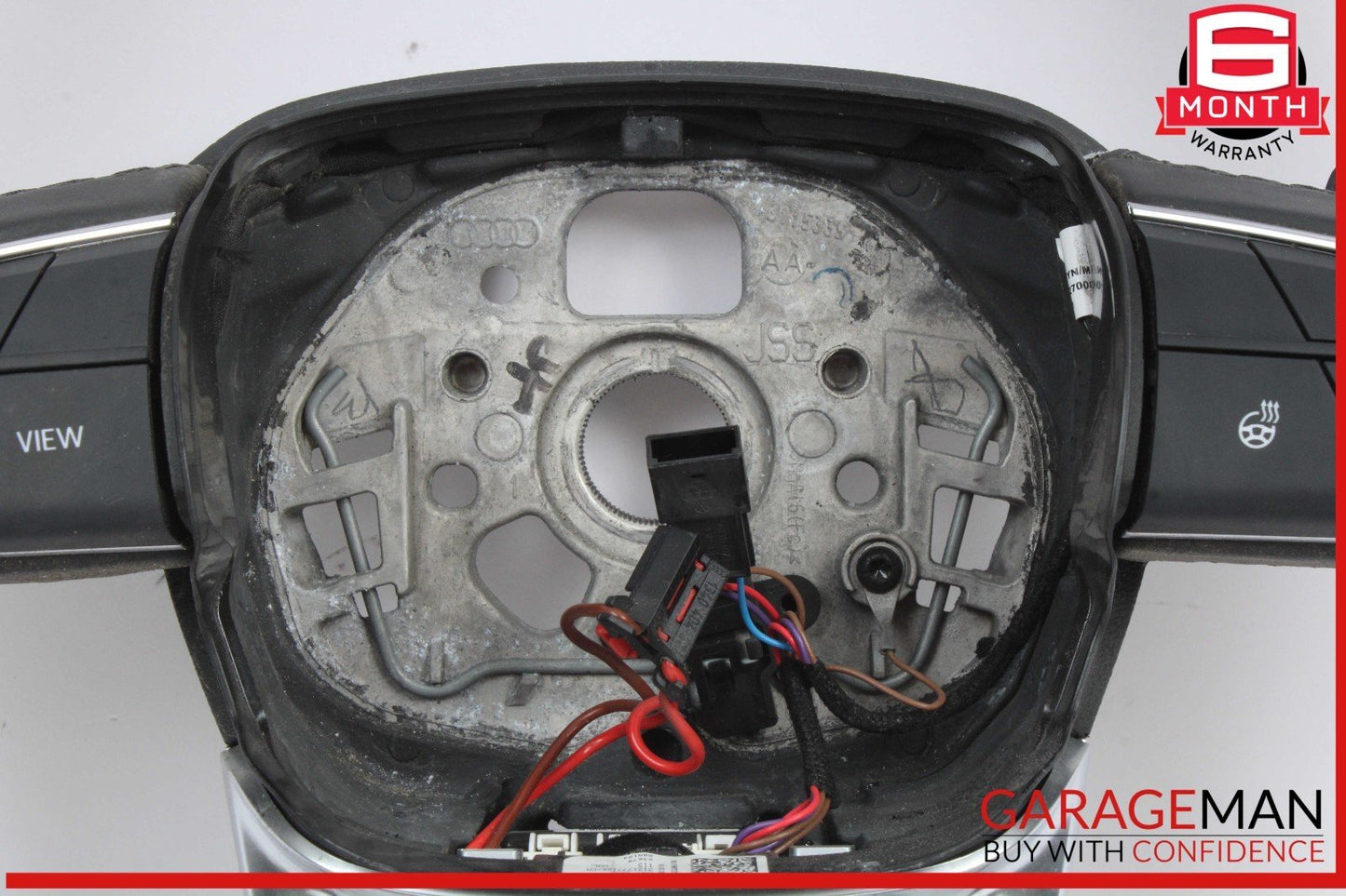 18-25 Audi Q5 Heated Leather Steering Wheel w/ Paddle Shifters Black 80A419091CM