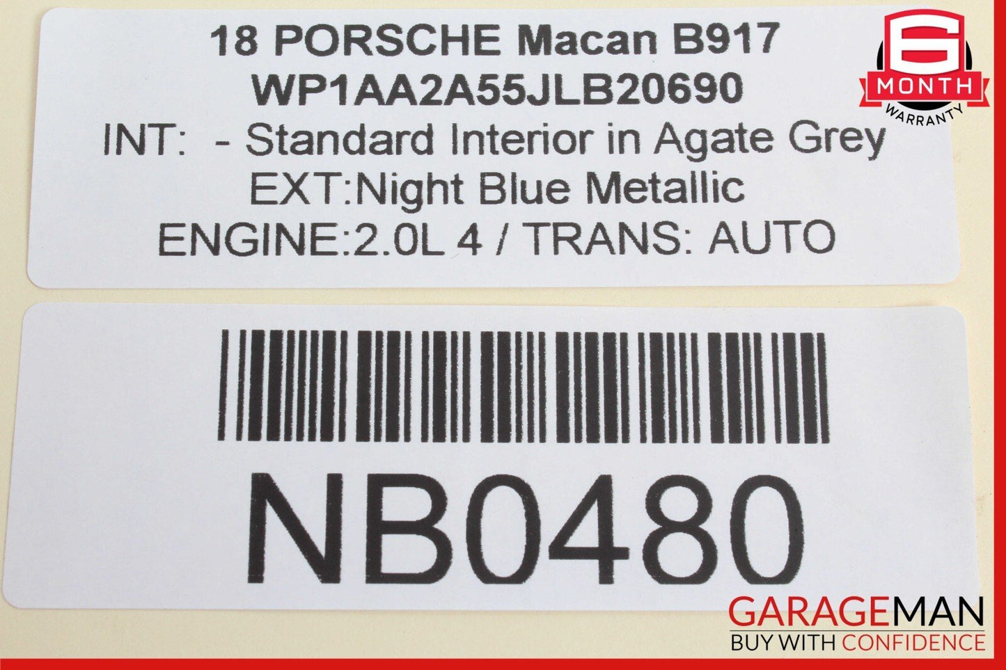 15-18 Porsche Macan S 95B Headlight Control Module 7PP907357K OEM