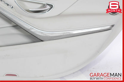 14-17 Mercedes W222 S550 S500 Rear Right Side Interior Door Panel Cover Gray