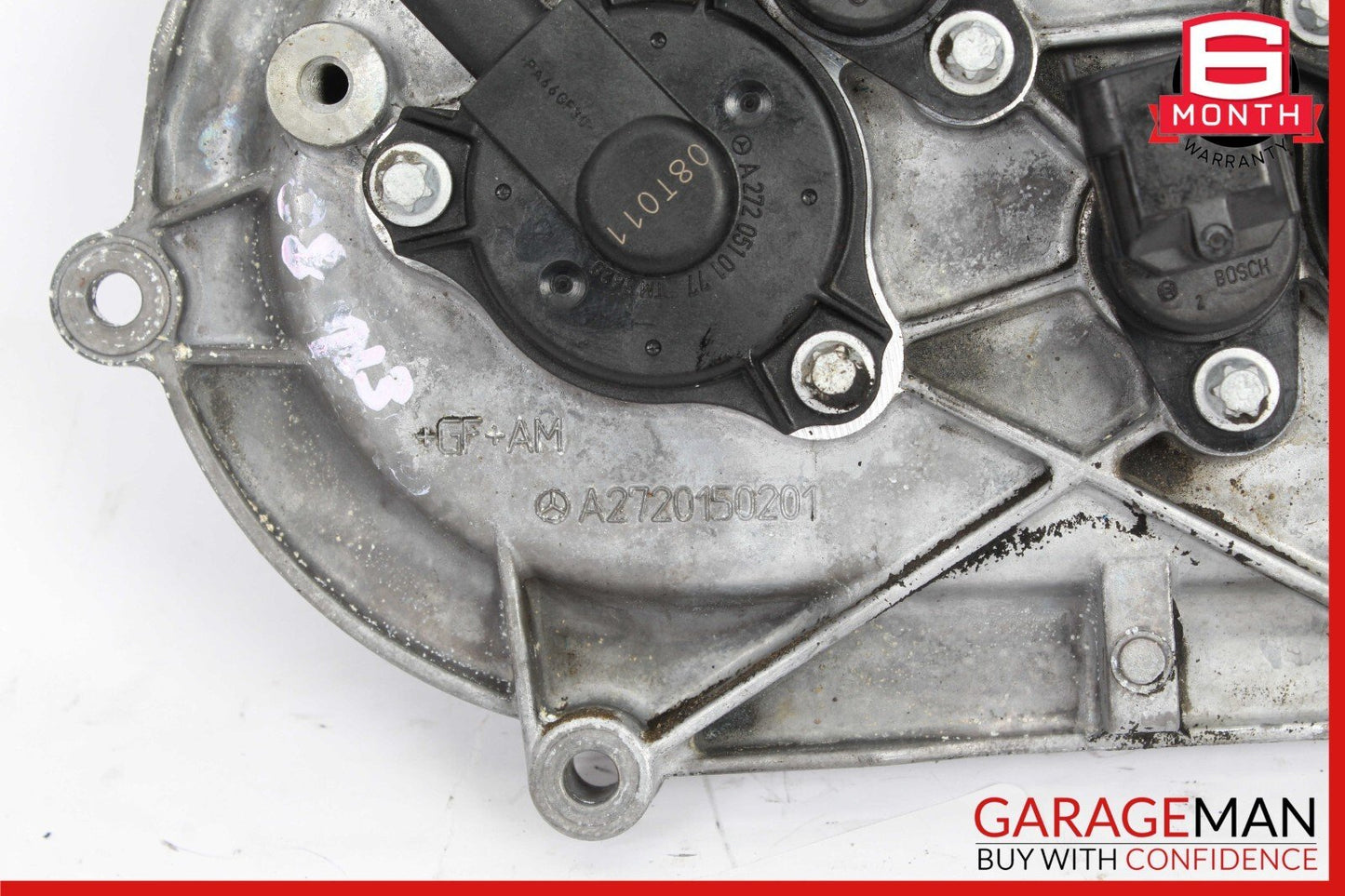 06-10 Mercedes ML350 R350 E350 Front Left Engine Timing Chain Cover Plate
