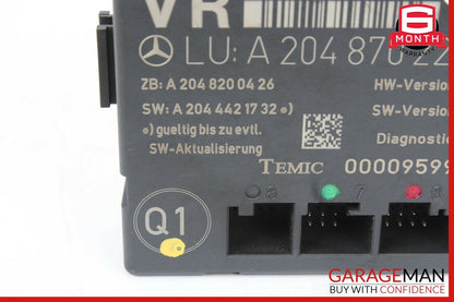 08-14 Mercedes W204 C350 C63 AMG Front Right Side Door Control Module Unit