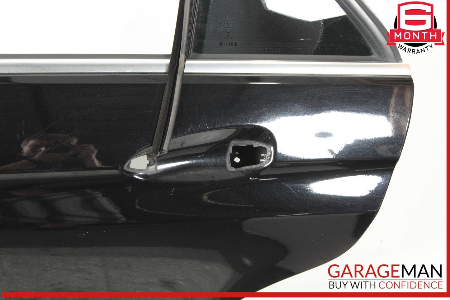 10-16 Mercedes W212 E350 E63 AMG Sedan Rear Left Side Door Shell Black OEM