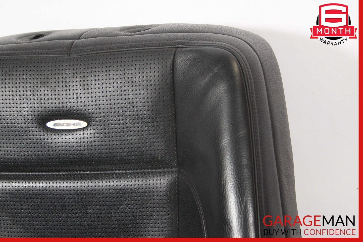 08-13 Mercedes W221 S63 AMG Front Left Driver Upper Top Seat Cushion Black OEM