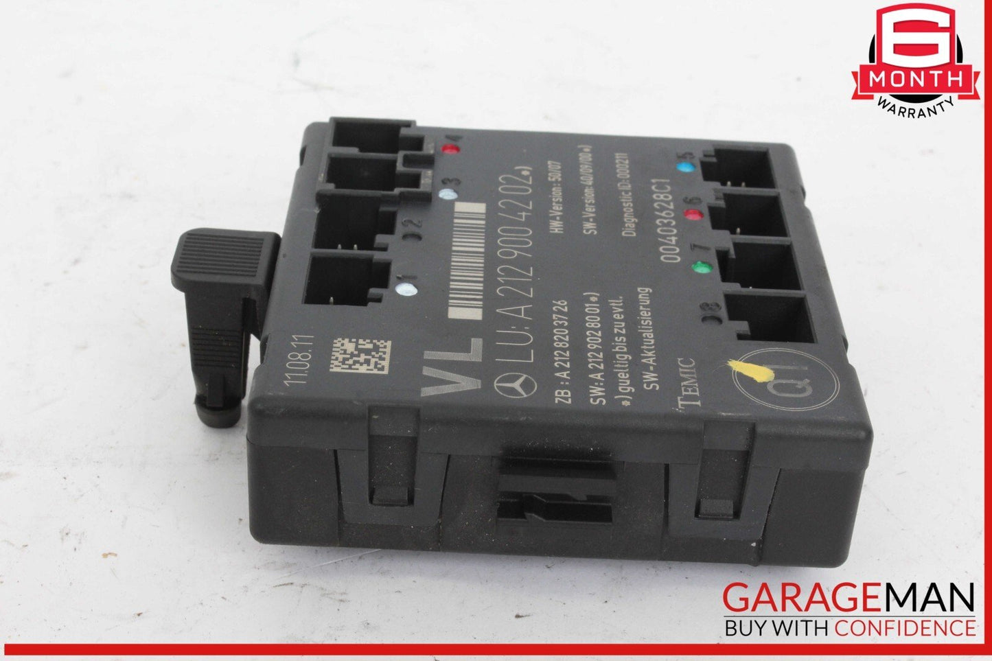 08-18 Mercedes W204 C250 Front Left Driver Side Door Control Module Unit OEM