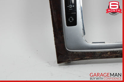 08-15 Mercedes W204 C250 Center Console Shifter Trim Cover Panel Bezel Wood Assy