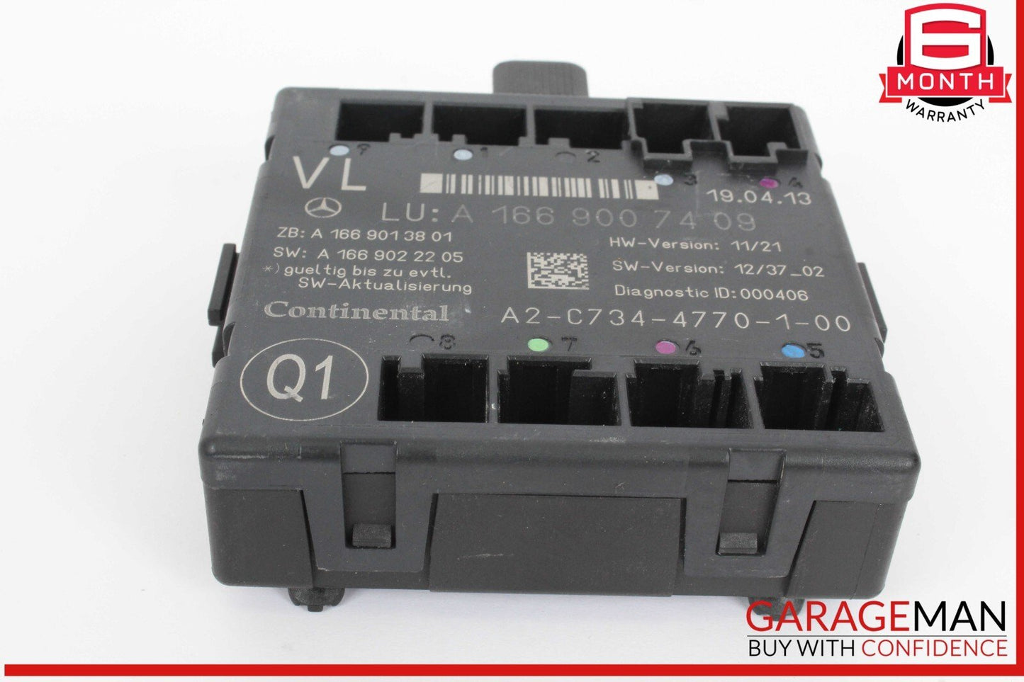 12-19 Mercedes X166 GL450 Front Left Drive Side Door Control Module Unit