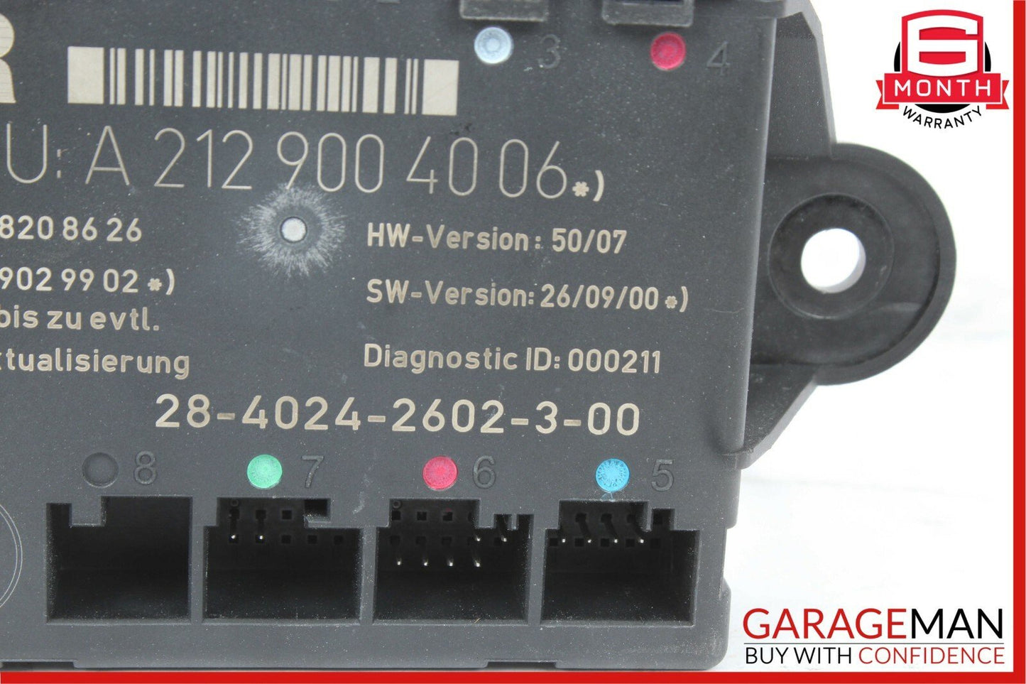 08-14 Mercedes W204 C250 C300 Rear Right Side Door Control Module Unit