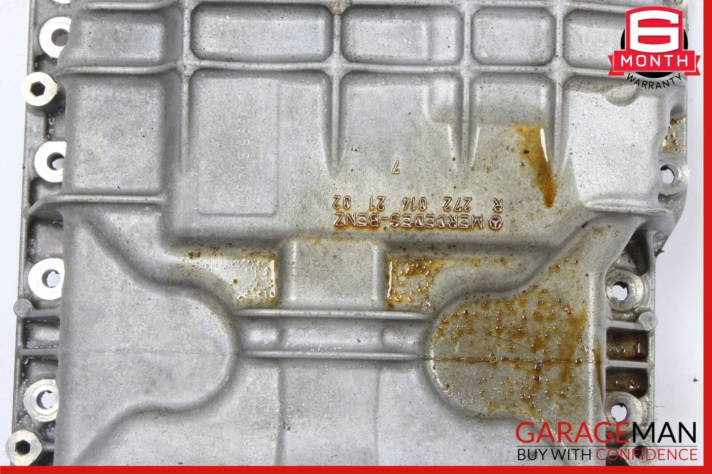 05-11 Mercedes W212 E350 C350 Engine Upper Oil Sump Baffle Pan 2720142102 OEM