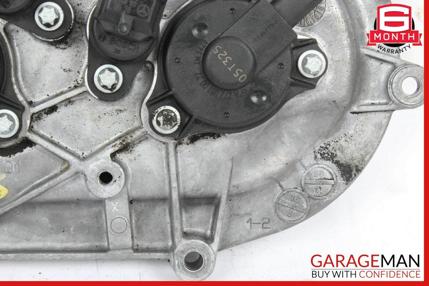 06-10 Mercedes W221 S550 CL550 Front Right Engine Timing Chain Cover Plate